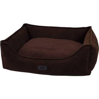 Comfort seng firkantet "KAMBA" brun - Brown - L x B x H: 100 x 80 x 25 cm