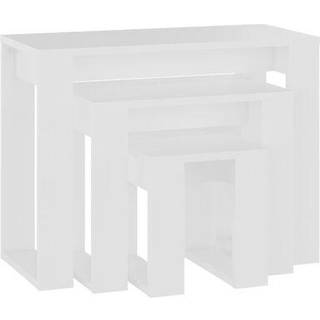 indskudsborde 3 stk. konstrueret træ røget egetræsfarve