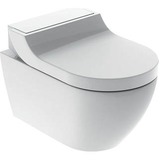 Geberit AquaClean Tuma Comfort væghængt douchetoilet i alpinhvid med toiletsæde