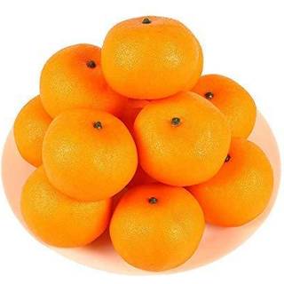 Haksen 12 pcs falske appelsiner kunstige frugter til dekoration livagtige falske frugt faux appelsiner til hjemmet k?kken kabinet dekor fotografe