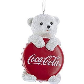 Kurt S. Adler Coca Cola Polar Bear Cub med flaskeh?tte ornament CC2194 NY