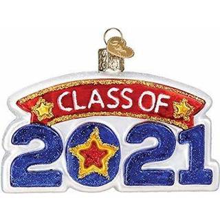 Old World Christmas Class of 2021 Blown Glass 2020 Unikke julepynt til juletr? dekorationer