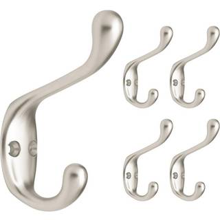Franklin Brass FBCHH5-MN-C 3 in. Tung frakke og hatv?gkroge i mat nikkel (5-pack)