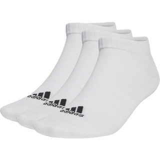 Tynde Linear Low-Cut sokker, 3 par - White / Black - 43-45