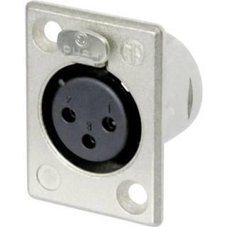 Neutrik NC3FP-1 XLR-stik Flangetilslutning, kontakter