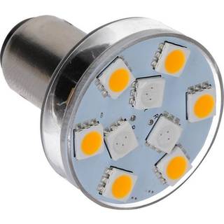 LED-pære NauticLED, 10 - 35 V, 5 / 10 /15 W, BA15S, med hvidt skær + dæmpningsfunktion