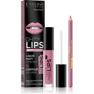 Eveline Cosmetics OH! my LIPS Matt Læbesæt 03 Rose Nude 2 stk. - 2 stk.