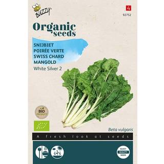 Buzzy Organic bladbede White Silver 2, økologiske frø