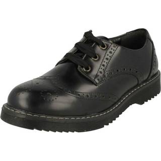 Start Rite Start-Rite Black Leather Wide Fit School Shoes