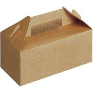 Transportæske Brun 228x122x97 mm 125 Stk Håndtag