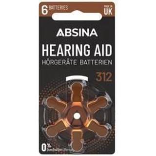 Absina 401023 Høreapparatbatteri 6 stk