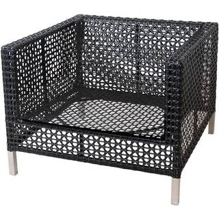 Cane-Line Connect loungestol - Sort/Antracite inkl. hynde