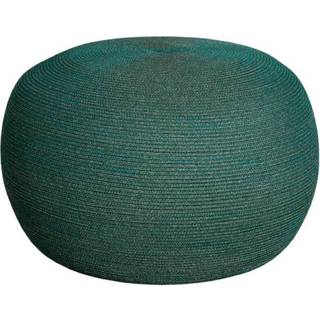 Cane-Line - Circle Fotpall Stor, Rund, Dark Green, Cane-line Soft Rope - Udendørs taburetter og puffer - Cane-line Design Team - Grøn