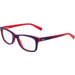 Nike Børn NIKE 5509 413 Optiske stel Acetat Blå Firkantet Fotokromatisk