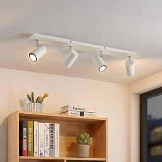 Lindby loftspot Joffrey, 80 cm, hvid, 4 lyskilder, GU10