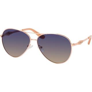 Guess Kvinde GU7885-H 28W Solbriller Metal Guld Blå Pilot Normal Skygge