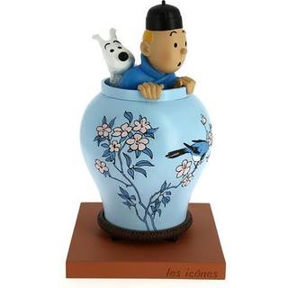 Tintin - looking up from the vase (The Blue Lotus) Statue - Figur