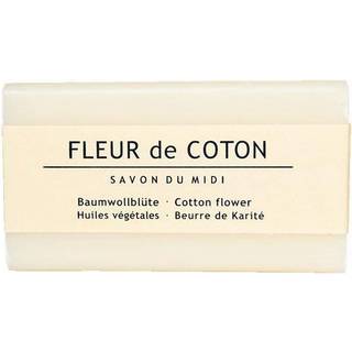 Midi Sæbe Bomuldsblomst Med Sheasmør Vegan Fleur De Coton - 100 g