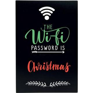 Securit chalkboard WiFi Silhouet 25x38cm sort