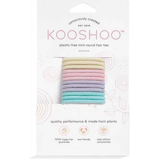 Kooshoo Hårelastikker (mini) Pastel Blooms – øko og plastikfri – 12 stk