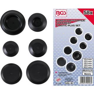 BGS Kunststofpropsortiment 10-13,4-13,5-19,4-19,5-22-2mm. 58 dele