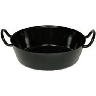 Riess Classic Schwarzemaille Schnitzelpfanne 30 cm - Emaille - Schwarz