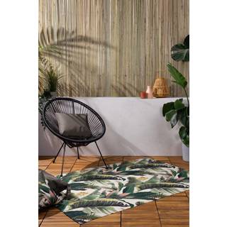 Wylder Wylder Green Hawaii Exotic Jungle Washable Outdoor/Indoor Rug