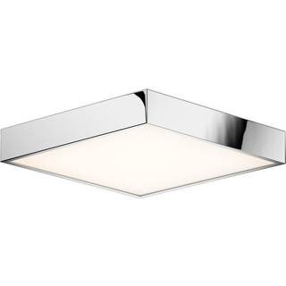 Decor Walther Cut LED-loftlampe, krom, 30x30 cm