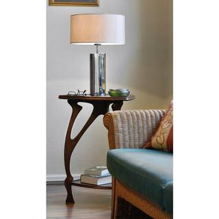 Villeroy & Boch Bordslampa Rund Prag Beige, Krom Blank