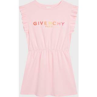 Givenchy Kids Ruffle-trimmed cotton dress - pink - Y 14