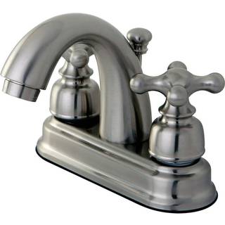 Kingston Brass FB5618AX 4 in. CenterSet Badev?relse Faucet B?rstet nikkel