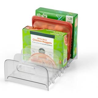 YouCopia Freezeup Freezer Rack 12 """" BPA-fri k?leskabsarrang?r med justerbare opdelere og h?ndtag til frosne f?devareboks og opbevaring af m?ltid