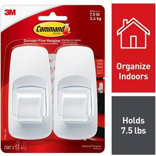 Kommando Jumbo Utility Hooks Skader gratis h?ngende v?gkroge med kl?bende strimler ingen v?rkt?jer v?gkroge til h?ngende dekorationer i boligarea