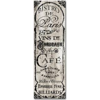 Varumärke fin konst 10x32-tums Paris Bistro i 10 i x 32 i