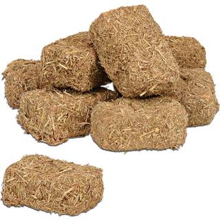 Afdeling 56 Poly Styren Snow Village tilbeh?r Hay Bales Miniature Figur S?t 0,75 tommer brun