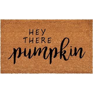 Calloway Mills Hey There Pumpkin Doormat (Tan/Black 17 """" X 29 """")