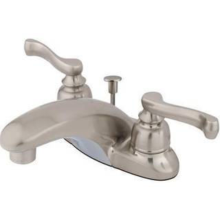 Kingston Brass GKB8628FL 4 in. Centerset badev?relse vandhaner b?rstet nikkel