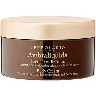 Lerbolario Ambraliquida Body Cream - Anti -Aging Body Cream - Liquidambar Extract Pistache and Cocoa Butter - Nourishing Toning Moisture - 8,4 oz