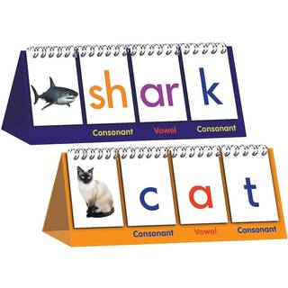 Sjov Express - Digraph Stavem?de Flip Book 1 -s?t inkluderer enkle konsonanter og korte vokaler - Uddannelses- og l?ringsaktiviteter til b?rn Dob