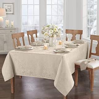 Elrene Home Fashions Caiden Elegance Damask Fabrescloth 60 """" X 120 """" Oblang/rektangel Taupe