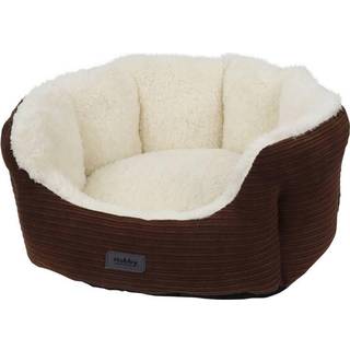Komfort bed oval KAMBA - 86 x 70 x 24 cm - Brun