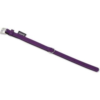 Læderhalsbånd SOUTH - M-L: 52 cm (41-49 cm) - 25/28 mm - Lilla