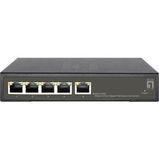 LevelOne GES-2105P netværksswitch Administreret L2 Gigabit Ethernet (10/100/1000) Strøm over Ethernet (PoE) Sort