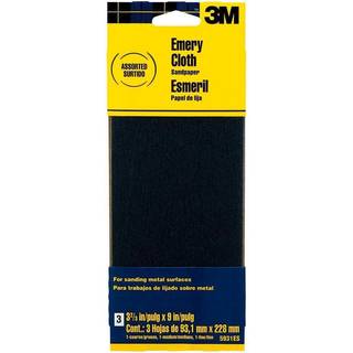 3M Assortered Grit Emery Cloth Sandpap
