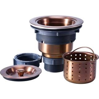 Kone 3/1-2 tommer synke dræningsmontering Antik kobber køkkenvask dræn kobber kobber rustfrit stål synk kurv silgummi