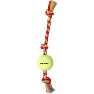 Mammoth Flossy Chews Tug med store 6-tommer tennisbold X-Large 36-tommer Assortered Multicolor (51100F)