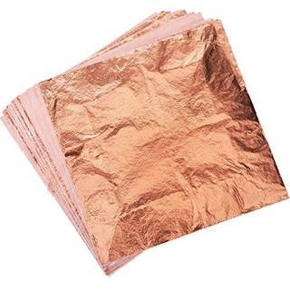 Sluk 100 stykker imiteret blad til forgyldning af h?ndv?rkskunst Projektm?bler Dekoration 55 af 55 tommer (Rose Gold)