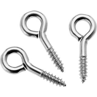 Ringschrauben geschlossen silber 8x3mm 24 Stück - Silber