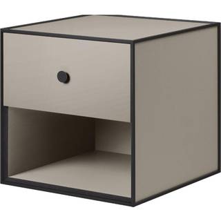 Audo Copenhagen Frame 35 Sengebord Med 1 Skuffe - Sengebord Melamin Sand - 71073-001835