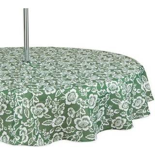 Artiskok grøn blomsterprint udendørs dug med lynlås 60 runde